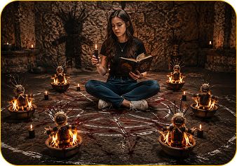 Ritual space for witchcraft removal